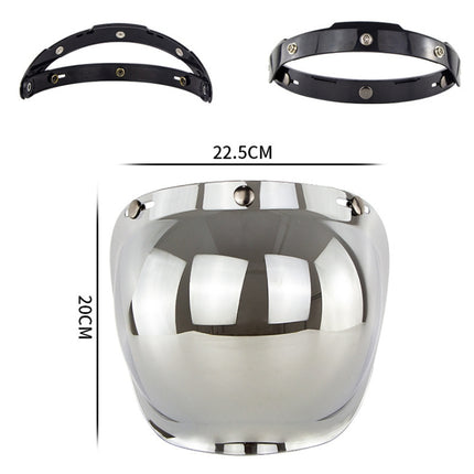 Motorcycle Helmet Three-Button Windproof Lens With Bracket