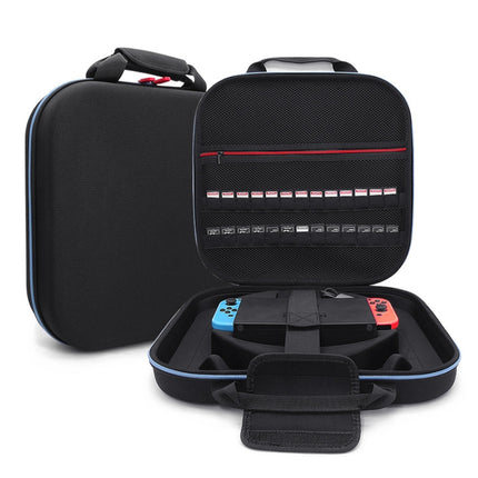 For Nintendo Switch Double Fitness Ring Storage Bag EVA Portable Hard Shell Host Package Accessories