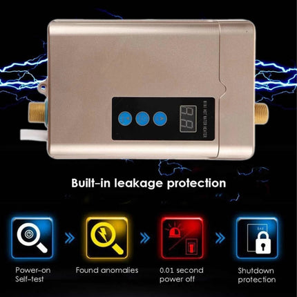 Electric Water Heater With Remote Control Adjustable Temperate, US Plug 3000W, UK Plug 3000W, EU Plug 4000W, AU Plug 4000W
