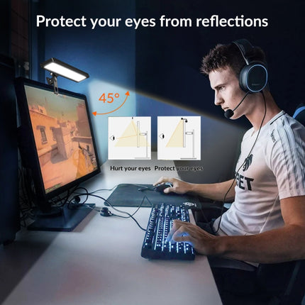 APEXEL APL-FL06 Portable Square Strip Live Video Conferencing Fill Light, APL-FL06