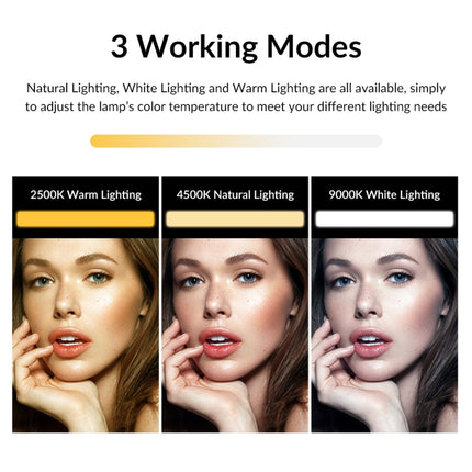 APEXEL APL-FL06 Portable Square Strip Live Video Conferencing Fill Light, APL-FL06