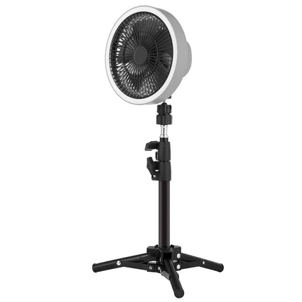 ZK-01 7 Inch Outdoor Camping LED Light Tripod Fan Portable Multifunctional Power Bank Hanging Fan