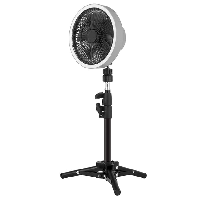 ZK-01 7 Inch Outdoor Camping LED Light Tripod Fan Portable Multifunctional Power Bank Hanging Fan