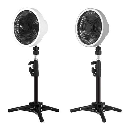 ZK-01 7 Inch Outdoor Camping LED Light Tripod Fan Portable Multifunctional Power Bank Hanging Fan