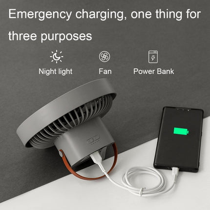 ZK-01 7 Inch Outdoor Camping LED Light Tripod Fan Portable Multifunctional Power Bank Hanging Fan