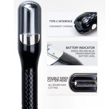 Wireless Hair Split Ends Trimmer USB Charging Hair Cutter Smooth End Cutting Clipper, Gen 3 Black, Gen 3 Red, Gen 3 Silver