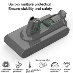 For Dyson V11 Series Handheld Vacuum Cleaner Battery Cleaning Machine Spare Battery Pack, 4.0Ah, 4.5Ah, 5.0Ah