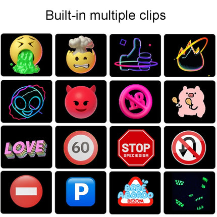 LED Dynamic Emoticon Car Display Screen 5V USB Interface