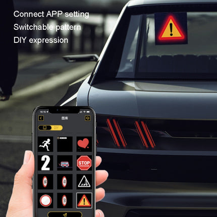 LED Dynamic Emoticon Car Display Screen 5V USB Interface