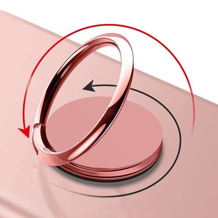Full Metal Bracket 360 Degree Rotating Magnetic Phone Ring Buckle, 1pcs