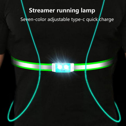 USB Rechargeable Running Light Strap Chest Light