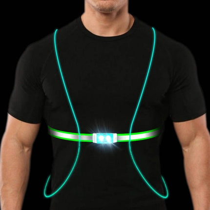 USB Rechargeable Running Light Strap Chest Light