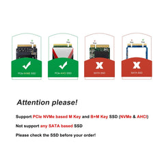 M.2 PCIE NVME SSD Adapter For MacBook Air Pro Retina Mid 2013-2017
