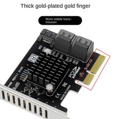 PCI-E To 5 SATA 3.0 Expansion Card
