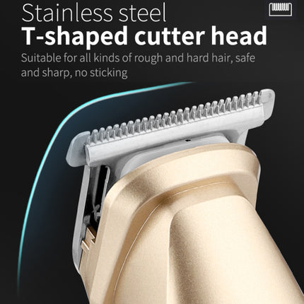 5 In 1 Haircut Digital Display Water Washing Shaver Nose Hair Electric Push Shear Set, LK-881 5 In 1 (Silver)