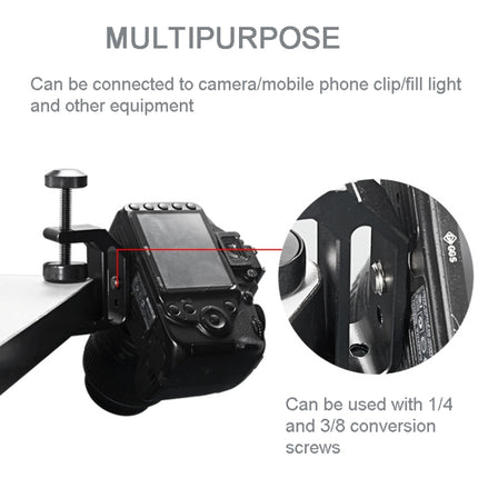 BEXIN WN-38 Universal C-Clamp With 1/4-Inch & 3/8-Inch Hole For Tables Desk Mount