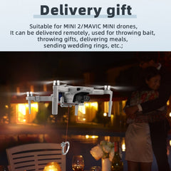 Para DJI MINI 2/Mavic Mini/Mini SE Sistema de lanzamiento aéreo Cebo de pesca Anillo de bodas Entrega de vida Lanzador de rescate, Para DJI MINI 2/Mavic Mini