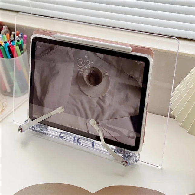 Student Desktop Reading Rack Transparent Acrylic Tablet Stand, A Model Liftable, B Model