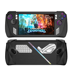 For ASUS ROG Ally Game Console Silicone Protective Cover Spray Oil Case, Silicone Cover Black