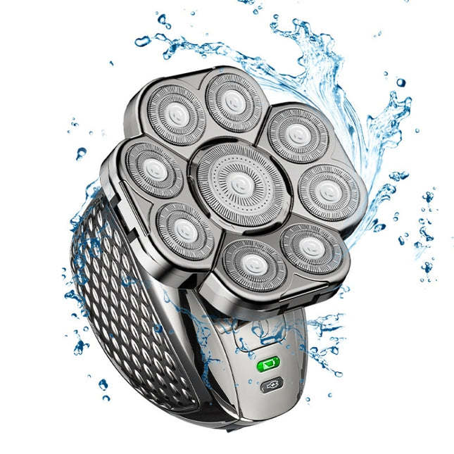 9 Knife Head Multifunctional USB Shaver Full Body Water Washing Shaver Men Hair Bald