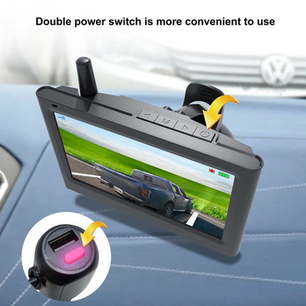 Solar Integrated License Plate Wireless Transmission Camera Reversing Display, BC03
