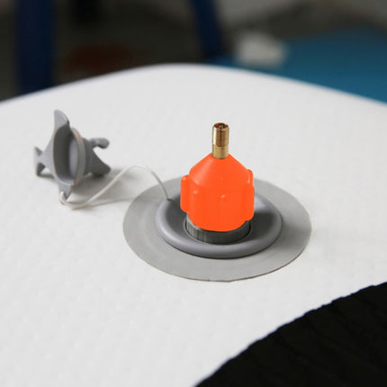 Surfing Paddle Board Adapter Inflatable Air Valve Conversion Air Nozzle, Black, Orange