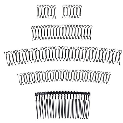 Hair-Fixed Hairpin Headband Hair Accessories Round Hairstyle Invisible Comb, A, B, C, D, E