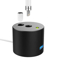 Für Apple Pencil 1 USB-Ladeadapter Metallsockel mit LED-Anzeige, A48 Silber, A48 Schwarz, A48 Roségold
