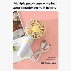 Handheld USB Charging Portable Desktop Small Electric Fan