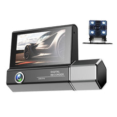 3 Lens Video HD 1080P Multi-Language Driving Recorder, F10
