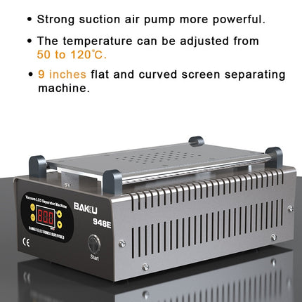 BAKU BA-948E Mobile Phone Liquid Crystal Separation Machine Flat Display Separator Heating Board