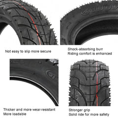 For KUGOO M4 TUOVT 80/65-6.5 10 inch Electric Skateboard Vacuum Explosion-Proof Outer Tire, Highway Tire, Off-road Tire