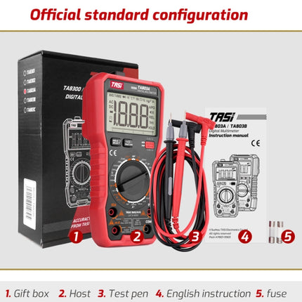 Digital High Precision Multimeter Digital Display Household Multifunction Electrician Multimeter, TASI TA803A, TASI TA803B, TASI TA803C