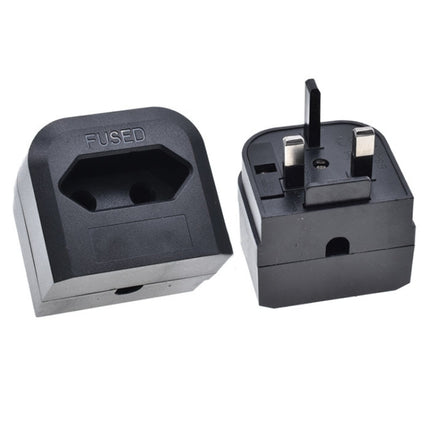 250V EU Plug To UK Plug With Fuse Conversion Plug, EU Plug To UK Plug