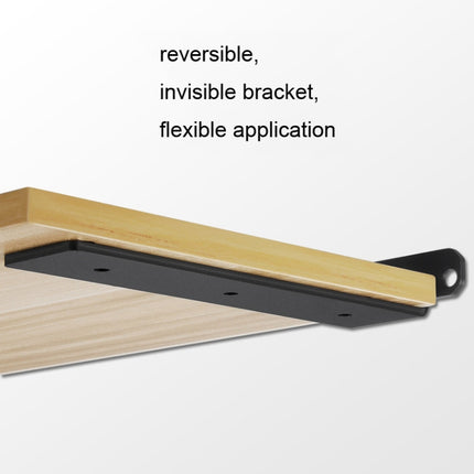 5mm Thick Triangular Bracket Bookshelf Partition Plate, 150mm Black, 200mm Black, 250mm Black, 300mm Black, 150mm White, 200mm White, 250mm White, 300mm White
