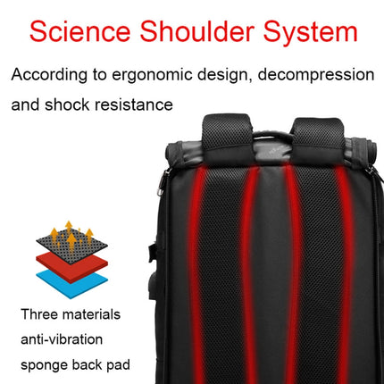 Multifunctional Large-capacity Waterproof Outdoor Mountaineering Backpack with USB Port