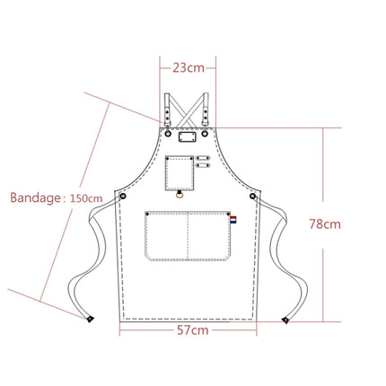 Floral Milk Tea Baking Workwear Apron