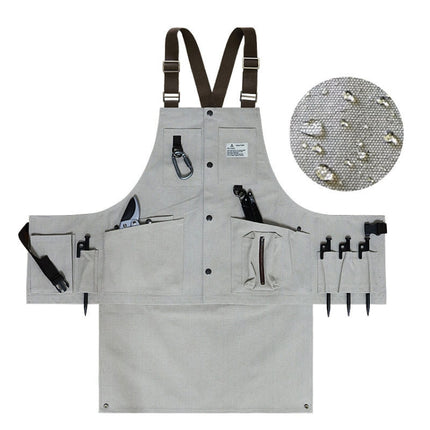 Canvas Electric Craftsmen Multi Pocket Tool Apron