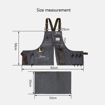 Canvas Electric Craftsmen Multi Pocket Tool Apron