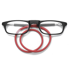 Portable Magnetic Hanging Neck Retractable Reading Glasses, +100, +125, +150, +175, +200, +225
