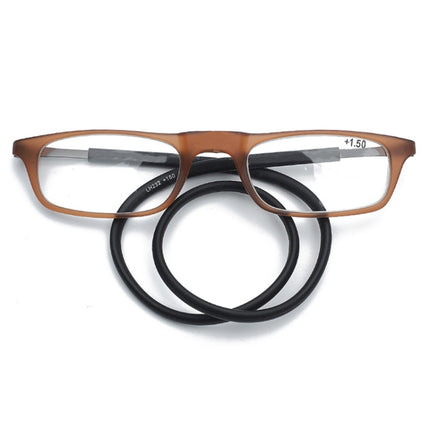 Portable Magnetic Hanging Neck Retractable Reading Glasses, +100, +125, +150, +175, +200, +225