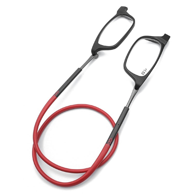 Portable Magnetic Hanging Neck Retractable Reading Glasses, +100, +125, +150, +175, +200, +225