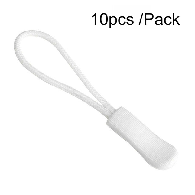 10pcs /Pack TPU Plastic Slider Zipper Cord Caterpillar Puller