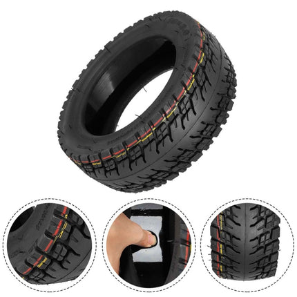 Ulip 10 x 3.0 10 Inch Electric Scooter Thickened Off-road Tubeless Tire for Dualtron Zero 10X, Kaabo Wolf Warrior, Kaabo Mantis 10, Without Gas Nozzle, With Gas Nozzle