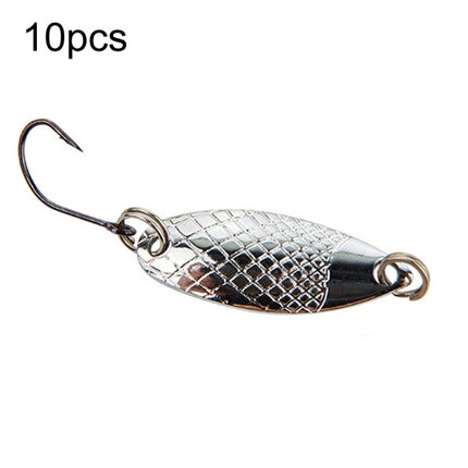 Single Hook Spoon Type Horse Mouth Melon Sequins False Lures Fishing Lures, 10pcs 5g, 10pcs 3.5g, 10pcs 2.5g, 10pcs 2g Mesh, 10pcs 2g Butterfly