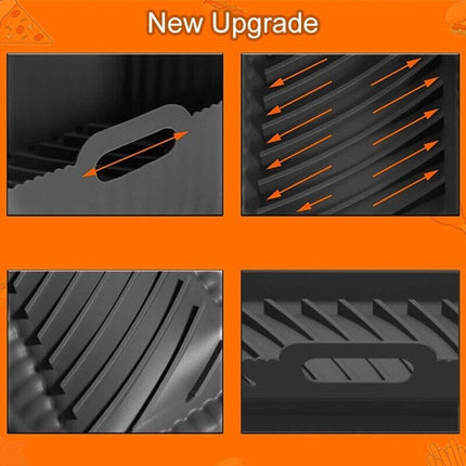 For Ninja DZ201 Air Fryer Silicone Mat Foldable Reusable Basket Tray, Gray, Black, Pink, Red, Blue