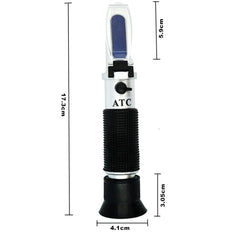 Handheld Refractometer Fruit Sugar Meter Brix Tester 0-32 Measuring Range, RF001BX With Plastic box