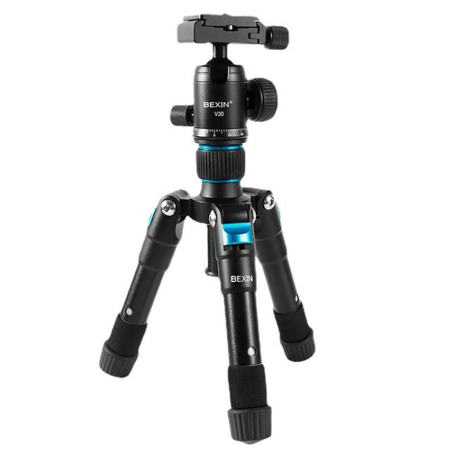 BEXIN V30 Adjustable Aluminum Alloy Desktop Camera Tripod Mini Portable Folding Live Tripod
