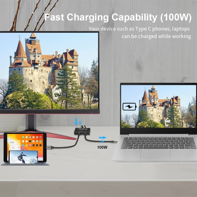 8K30 Type-C / USB-C Bidirectional Switch 10Gbps HD Splitter