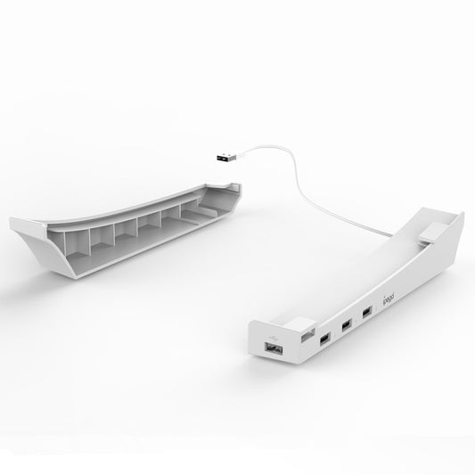 For PS5 IPEGA Horizontal Stand with 4-Port USB Hub Base Holder, iPega PG-P5032